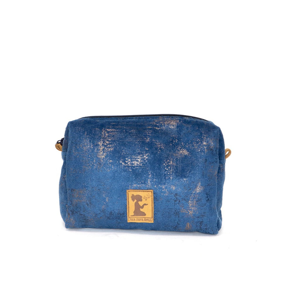 Navy Hint (Midnight) Cosmetic Pouch