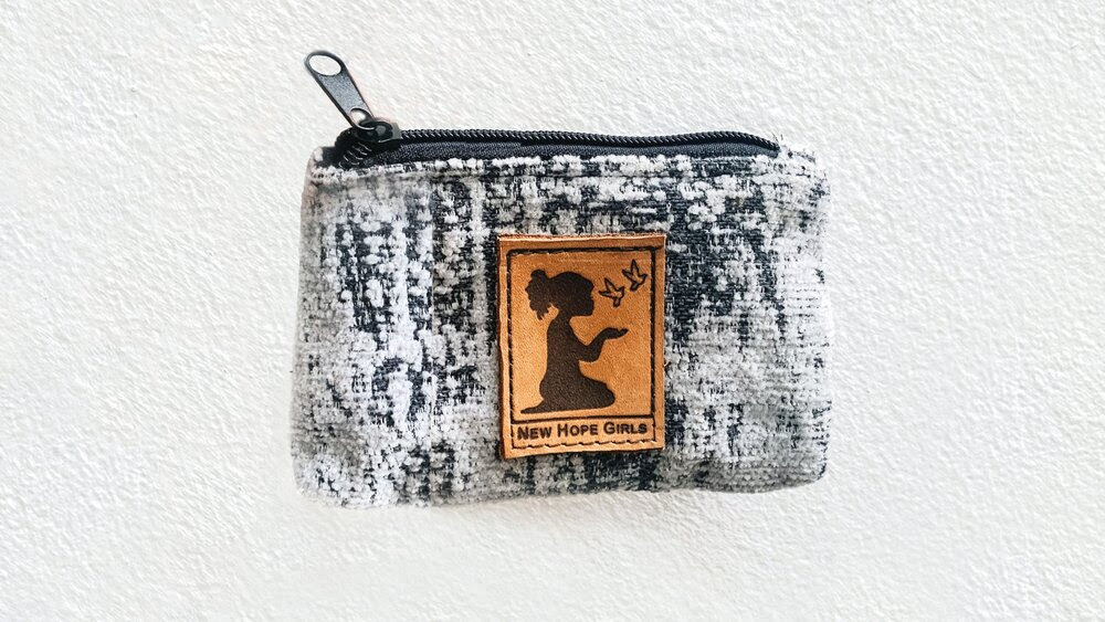 Gray Surface Card Pouch