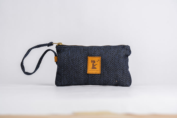 Milos Navy Wrist Pouch
