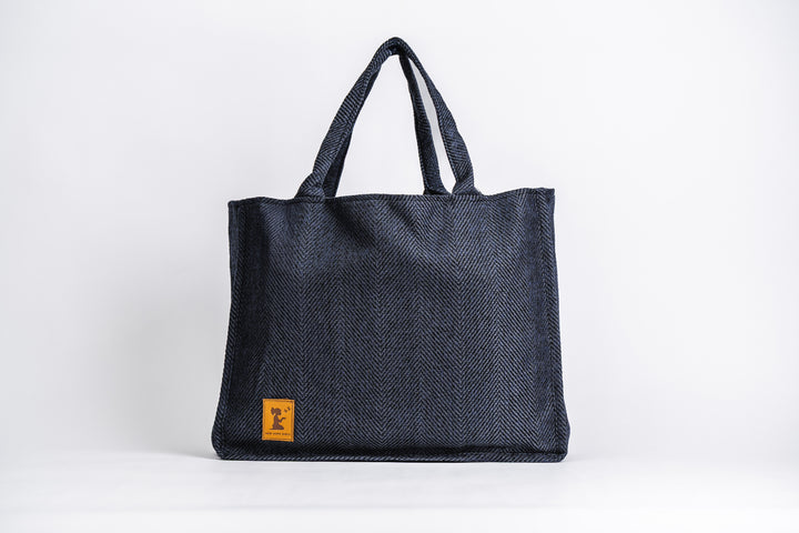 Milos Navy Market Tote