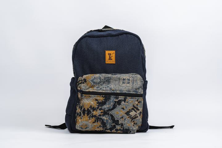 Navy Tweed Classic Backpack