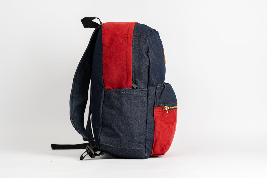 Red Suede Classic Backpack