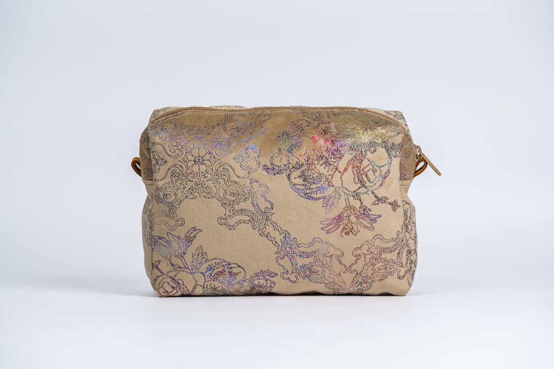 Gold Leaf Cosmetic Pouch