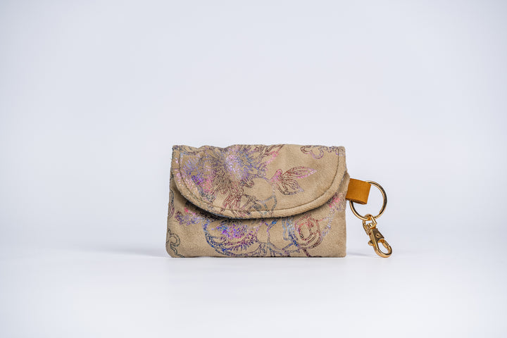 Gold Leaf Snap Card Pouch