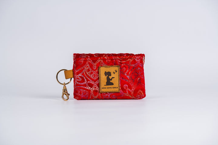 Holiday Star Snap Card Pouch