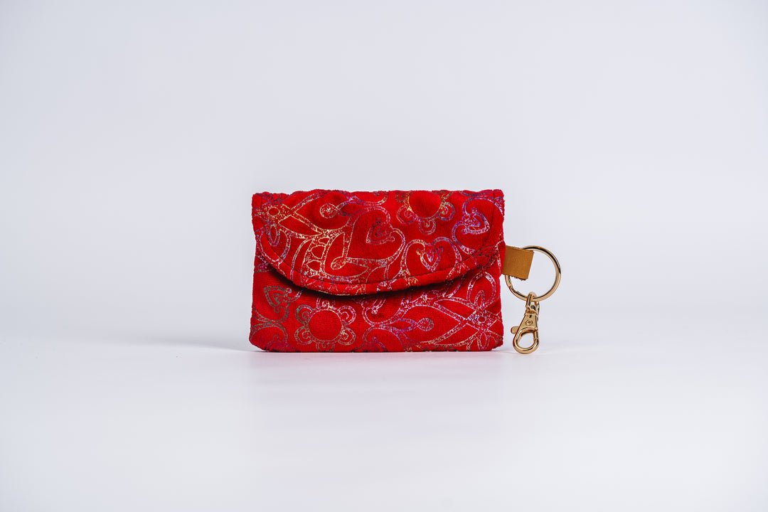 Holiday Star Snap Card Pouch
