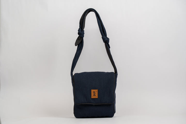 Navy Tweed Crossbody