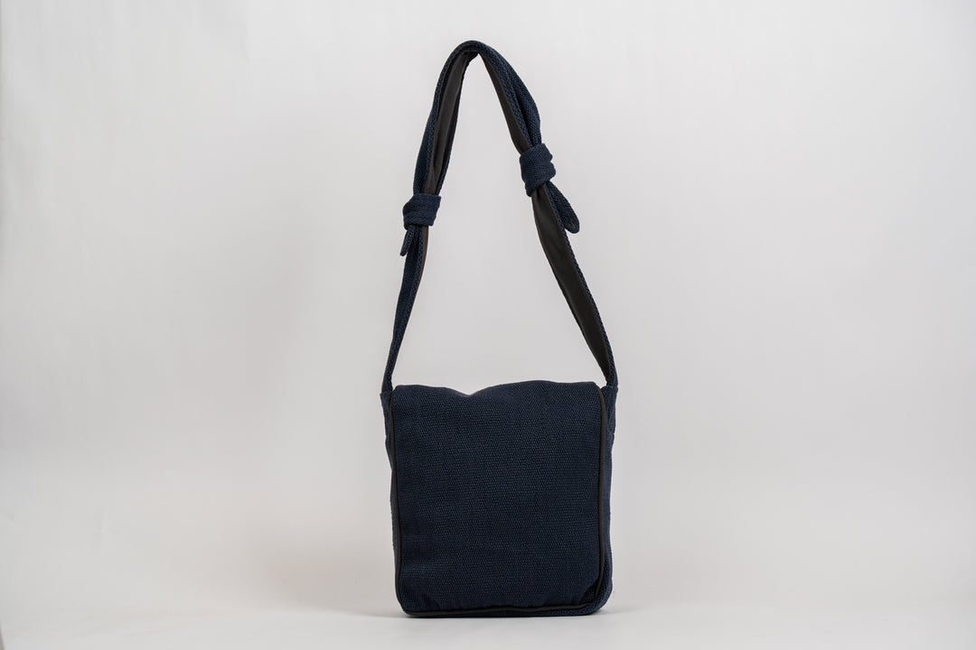Navy Tweed Crossbody