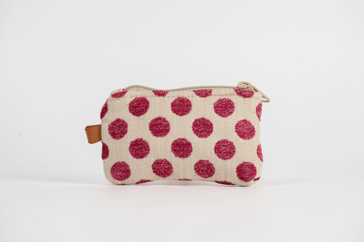 Pink Polkadot Card Pouch