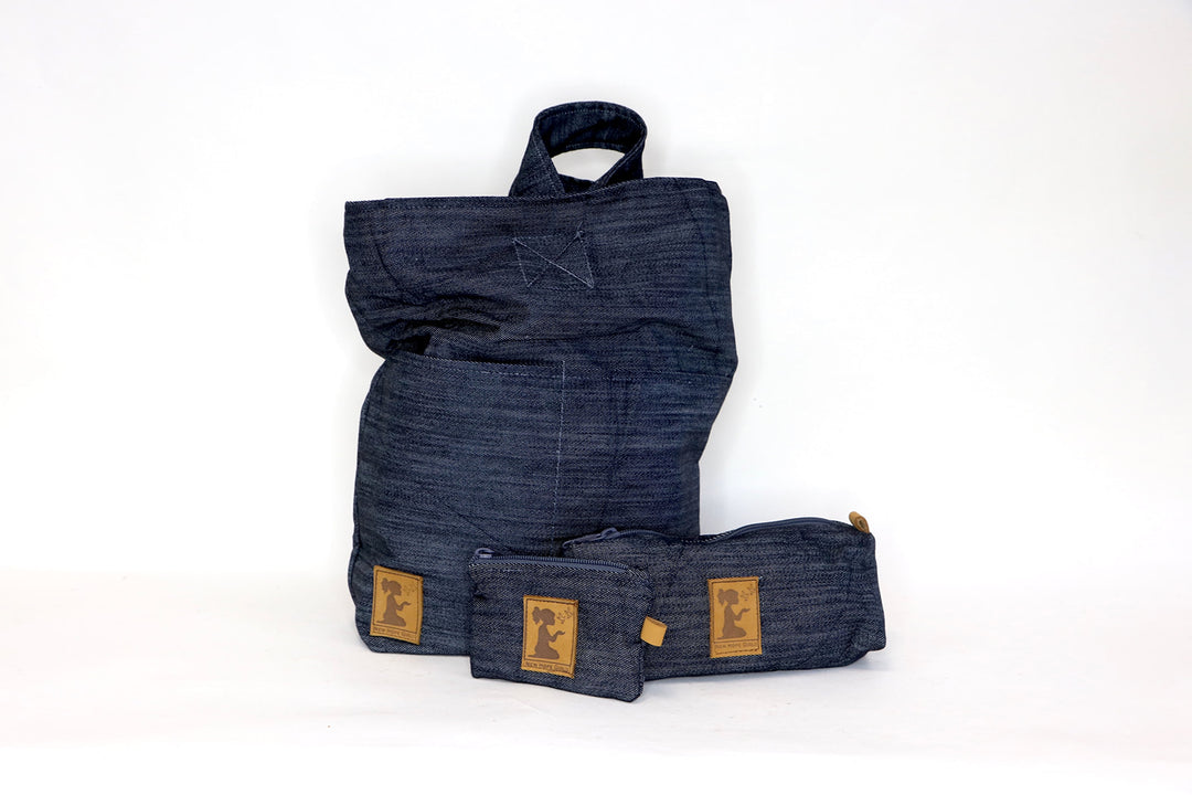 Denim Azul Pouch