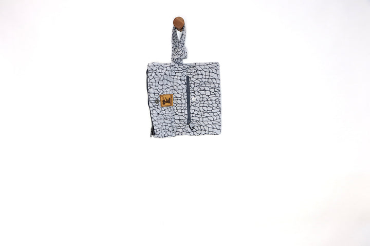 Gray Croc Clutch