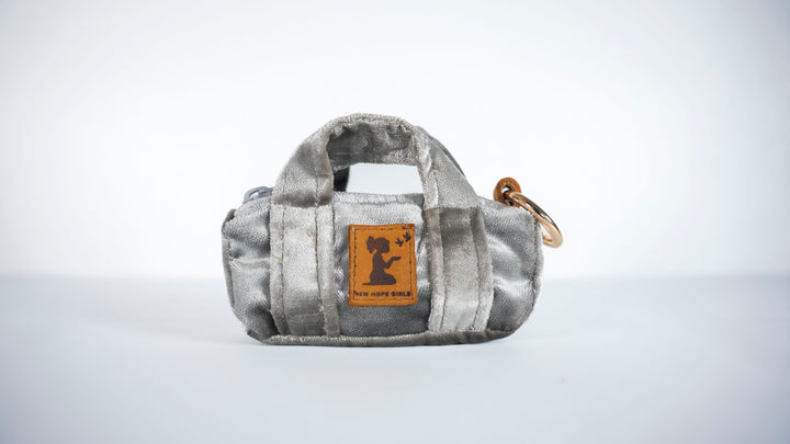 Silver Lux Duffel Bag Charm