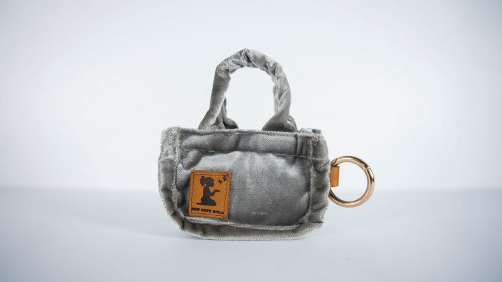 Silver Lux Market Tote Bag Charm