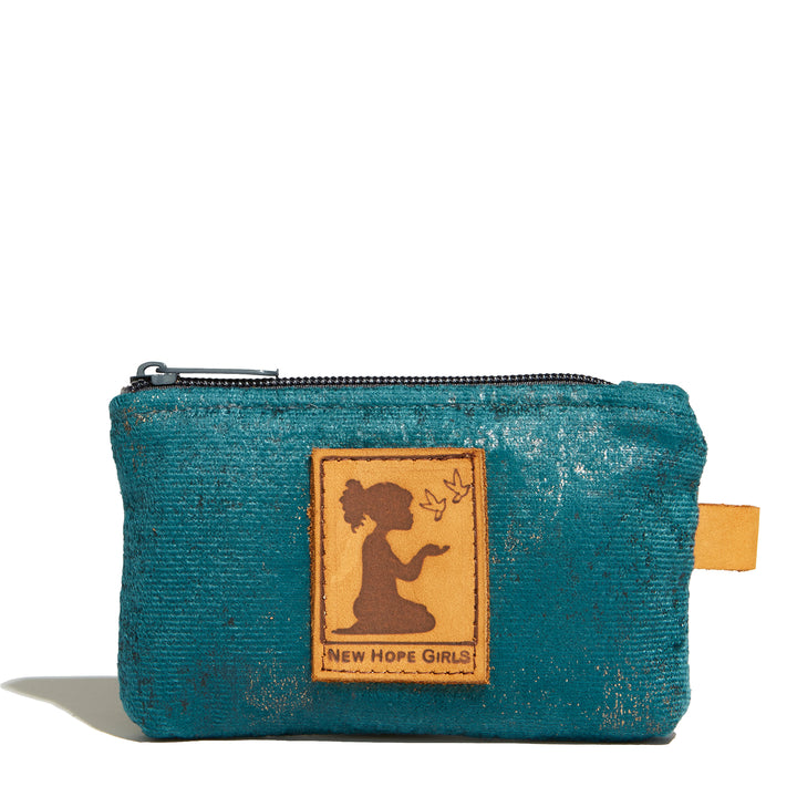 Teal Card Pouch